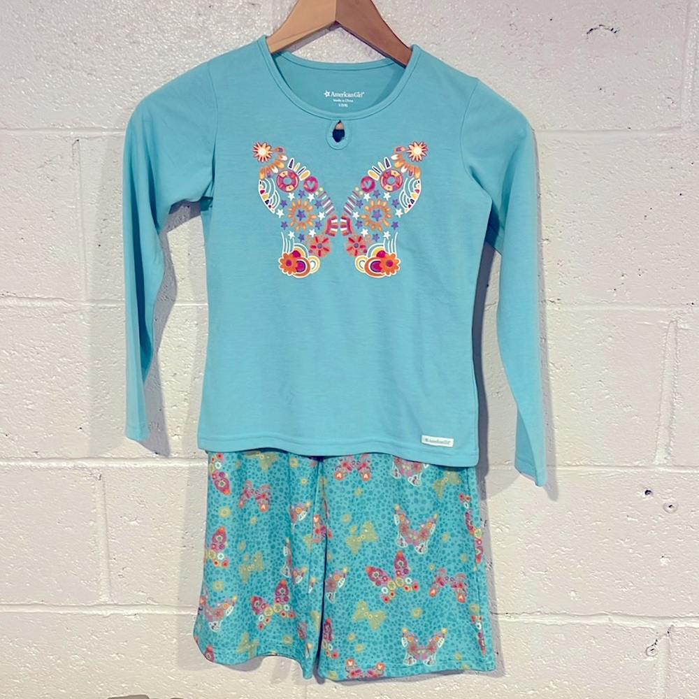 American girl pajamas, small (7/8) and doll size to match